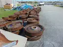 Lot of scrap train wheels. DTPW 26-06