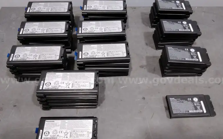 Lot of (52) Panasonic Toughbook batteries.