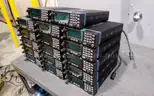 Lot of (17) Harris/M/A-Com, M7300/M5300 mobile radios, with control heads.