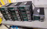 Lot of (17) Harris/M/A-Com, M7300/M5300 mobile radios, with control heads.