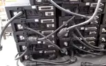 Lot of (17) Harris/M/A-Com, M7300/M5300 mobile radios, with control heads.