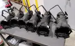 Lot of (6) ETC source four JR Ellipsoidal series light stage theater lighting. 25 degree-50 degree