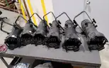 Lot of (6) ETC source four JR Ellipsoidal series light stage theater lighting. 25 degree-50 degree