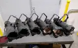 Lot of (6) ETC source four JR Ellipsoidal series light stage theater lighting. 25 degree-50 degree