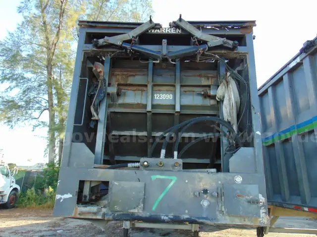12-3090/ 2017 Warren open top push out refuse trailer. SW 26-03 #7