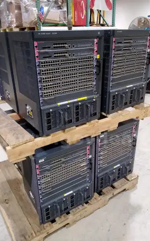 Lot of (7) HP & H3C Network Switches