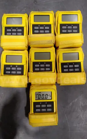 Lot of (7) Canberra MRAD-113 UltraRadiac Plus Radiation Detection Monitors.