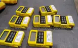 Lot of (7) Canberra MRAD-113 UltraRadiac Plus Radiation Detection Monitors.