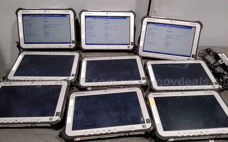 Lot of (9) Panasonic FZ-G1 i5 Toughpads