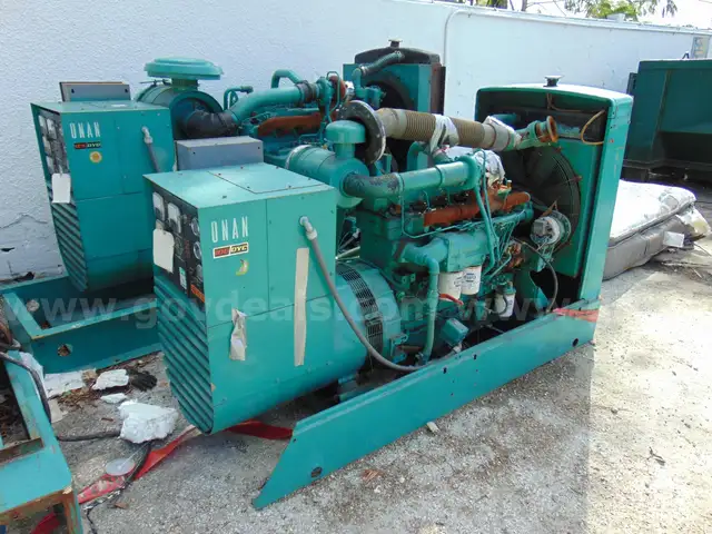 Lot of (2) Onan electric generators. WASD 26-03