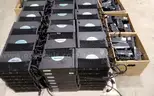Lot of (144) Harris/M/A-Com, M7300/M5300 mobile radios, with (150) Harris CH721 control heads.