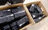 Lot of (144) Harris/M/A-Com, M7300/M5300 mobile radios, with (150) Harris CH721 control heads.