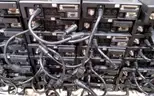 Lot of (144) Harris/M/A-Com, M7300/M5300 mobile radios, with (150) Harris CH721 control heads.