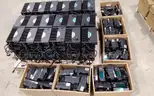 Lot of (144) Harris/M/A-Com, M7300/M5300 mobile radios, with (150) Harris CH721 control heads.