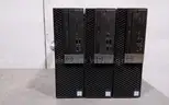 Lot of (3) Dell i7 9th Gen Optiplex 7070 Desktop computers.