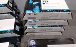 Lot of (24)  HP Designjet Printer head / Ink cartridges. All expire. New/old stock