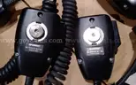 Lot of Harris microphones and radio speakers.