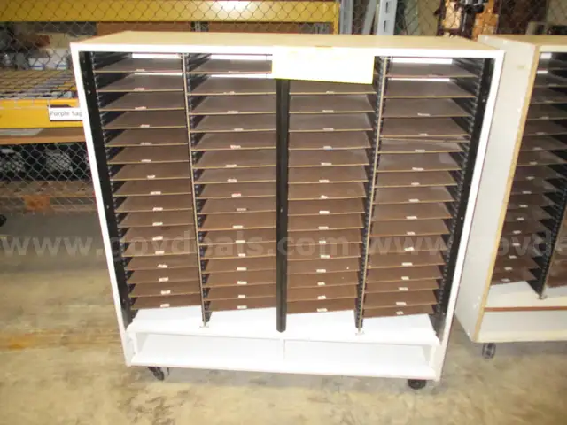 Mail Sorter Organizer Cart W/Wheels 28 x 17 1/2 x 47