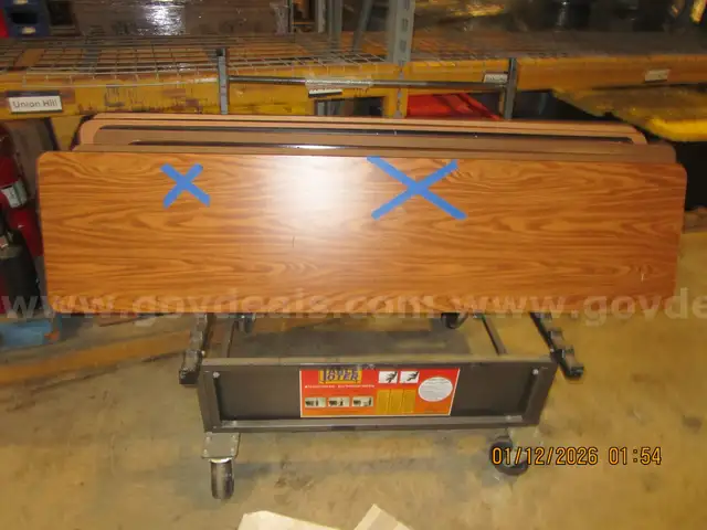 Folding Tables 72 x 17 1/2 Qty 5 (Cart not Included)