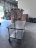 Rolling Stainless Steel Table