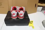 Size 10.5 Air Jordan 3 "Retros," Red, White,  and Gray