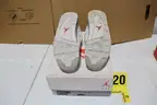 Size 10 Air Jordan 4 Retro "White and Gray