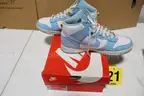 Size 10.5 Nike "Dunks", Blue and White