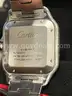 "Iced Out" Cartier Santos watch