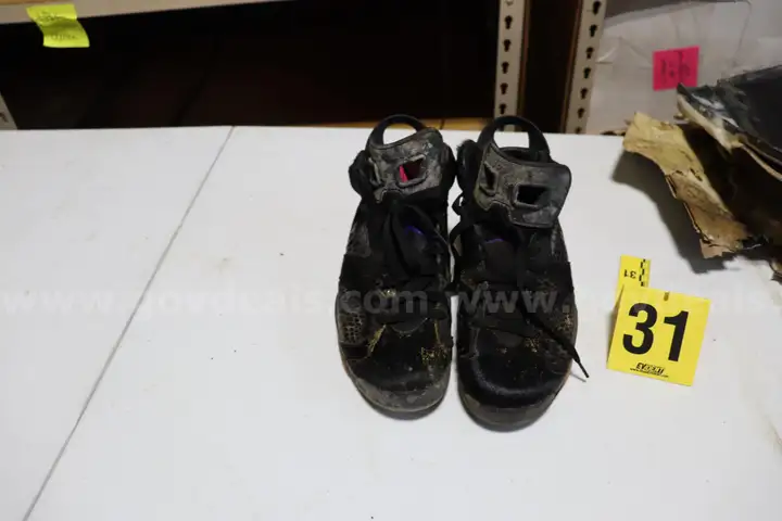 Jordan 6 "Pony Hair" Black and Purple Size 9