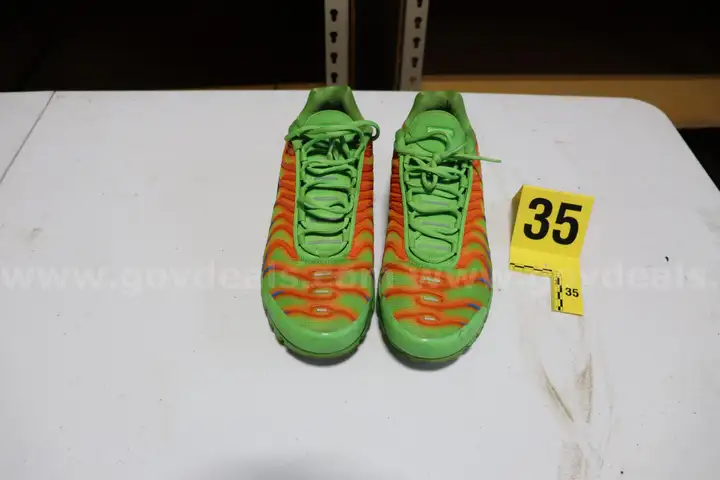 Nike TN Airmax Neon Green Orange/ Blue Size 11.5