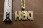 Gold in color DBH Chain and Pendant