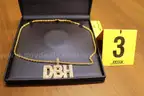 Gold in color DBH Chain and Pendant