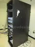 Server rack with doors and key