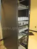 Server rack with doors and key