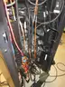 Server rack with doors elevator to remove from a basement