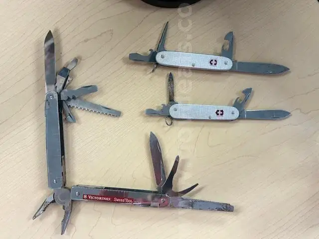 set of Victorinox multitools