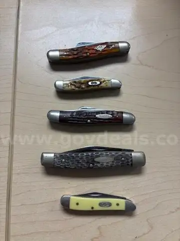 lot of 5 CASE knives