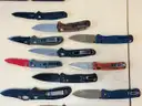 lot of eleven benchmade knives