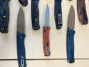 lot of eleven benchmade knives