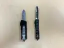 two Microtech OTF knives