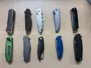 lot of ten Kershaw knives