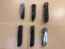 lot of six CRKT knives
