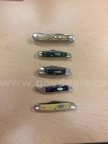 lot of five CASE knives