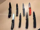 lot of eight Benchmade knives