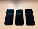 three iPhone 13 cell phones **Verizon network**