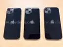 three iPhone 13 cell phones **Verizon network**