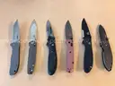 lot of six CRKT/Benchmade knives
