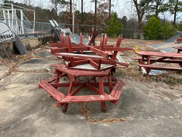 Lot of Picnic Tables