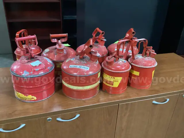 8 - Assorted Fuel Cans.