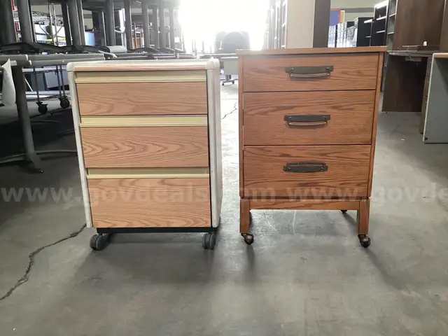 2 - 3 Drawer Rolling Cabinets.